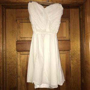 White Strapless Dress